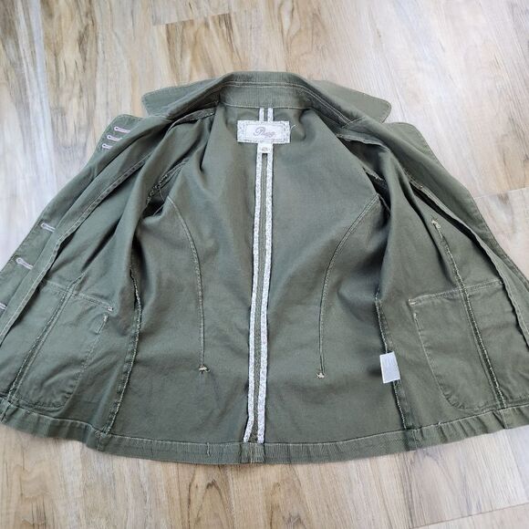 ☔️💜Plugg Olive Green Blazer Jacket Small - Picture 3 of 10